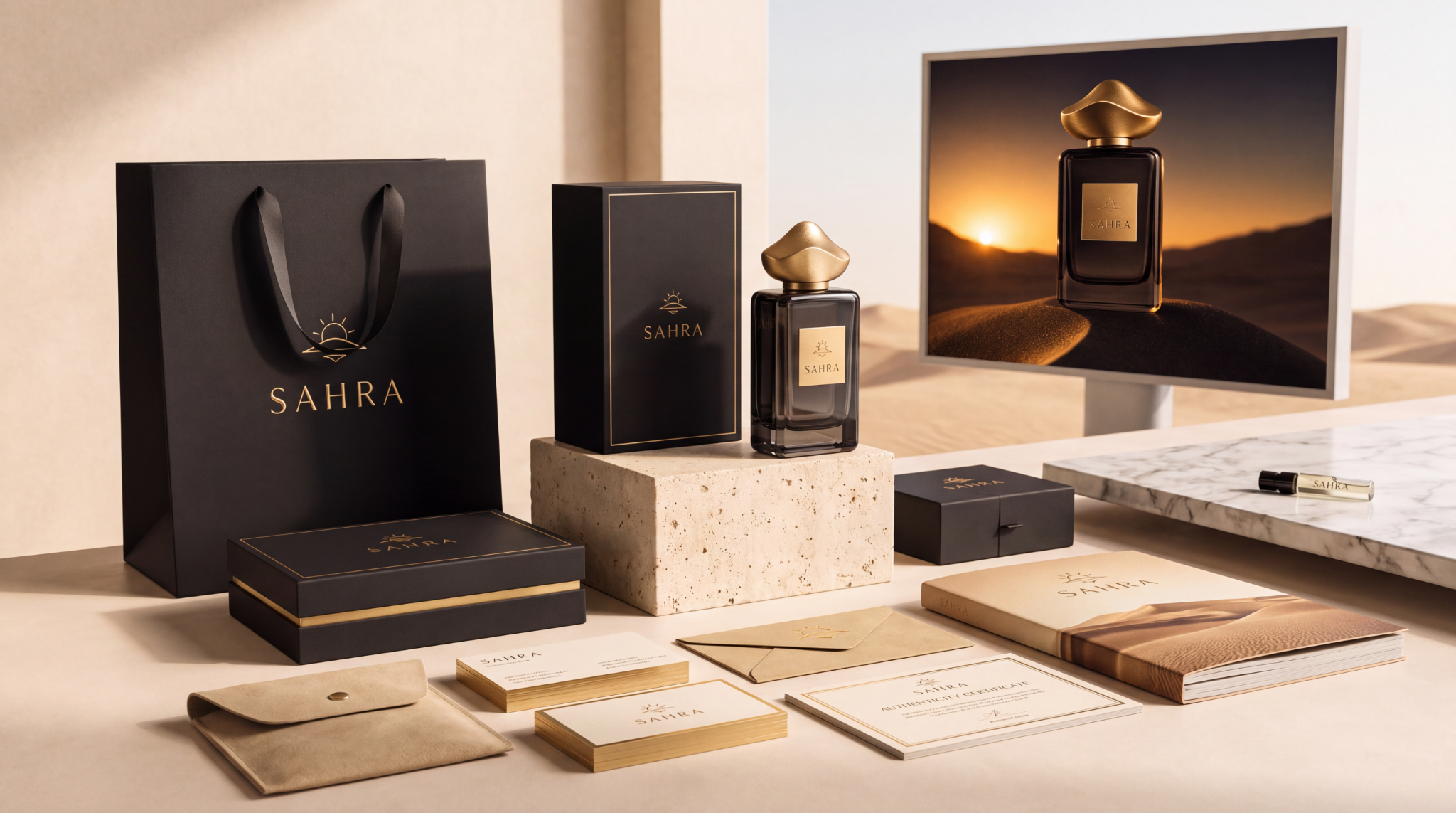 SAHRA luxury brand kit